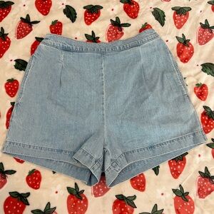 Madewell Marnie Wash Denim Pull-On Shorts